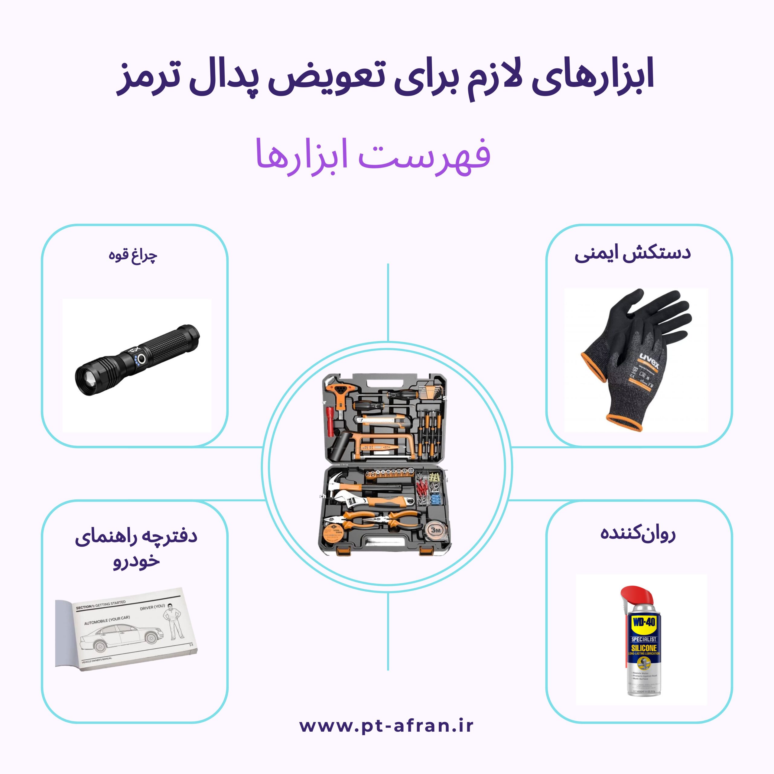 آموزش تعویض پدال ترمز